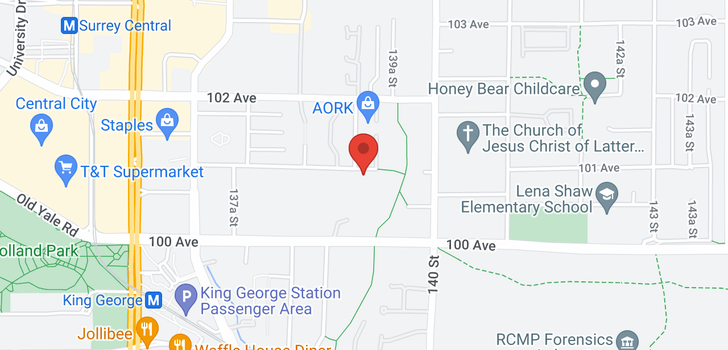 map of 310 13910 101 AVENUE
